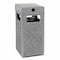Global Industrial Square Outdoor Can, Gray, Steel, 13-1/2 in 239576GY - alternate 1
